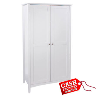 Como White 2 Door Wardrobe