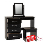 Nevada Black Dressing Table Set