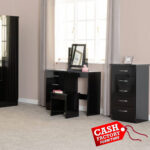 Nevada Black Dressing Table Set