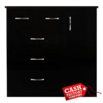 Nevada Black Low Wardrobe