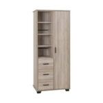 Oliver 1 Door 3 Drawer Wardrobe