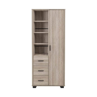 Oliver 1 Door 3 Drawer Wardrobe