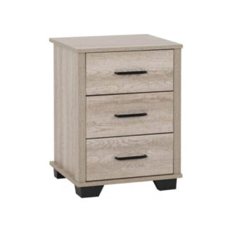 Oliver 3 Drawer Bedside Locker