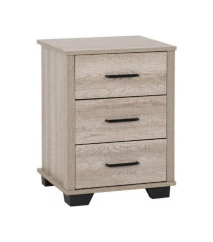 Oliver 3 Drawer Bedside Locker