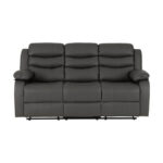 Roma 3+2 Reclining Suite - Grey Faux Leather