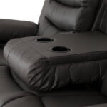 Roma 3+2 Reclining Suite - Grey Faux Leather