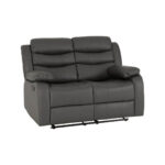 Roma 3+2 Reclining Suite - Grey Faux Leather