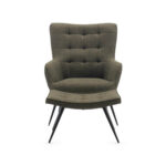 Katelyn Accent Chair & Stool - Moss Green