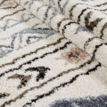 Alaska Aztec Pattern Rug - White
