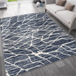 Aspire Abstract Pattern Rug - Navy