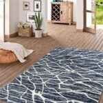Aspire Abstract Pattern Rug - Navy
