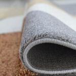 Aspire Geometric Pattern Rug - rust Grey