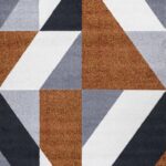 Aspire Geometric Rug - Rust