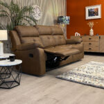 Gilmore 3 Seater Sofa - Brown