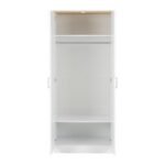 Portland 2 Door Wardrobe - White Oak Effect
