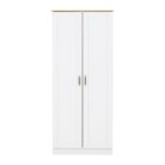 Portland 2 Door Wardrobe - White Oak Effect