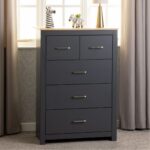 Portland 32 Drawer Chest - Grey Oak Effect
