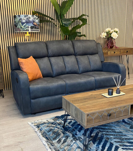 Hillsdale Grey 3 Seater