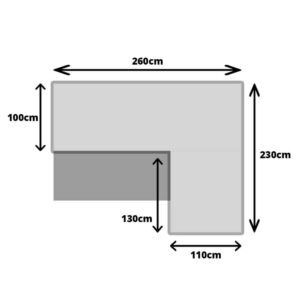 Rosco Corner Sofabed RHF