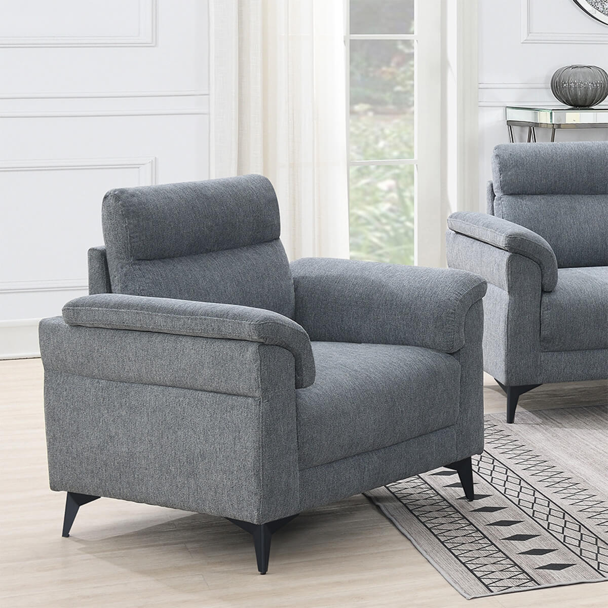 roxy grey armchair