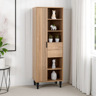 Tessa 1 Door 2 Drawer Bookcase
