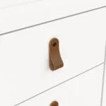 Barcelona Bedside Table 2 Drawers in White