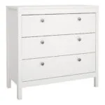 Barcelona Chest 3 Drawers in White