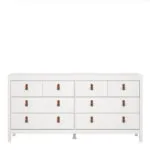Barcelona Double Dresser 4+4 Drawers in White