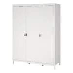 Barcelona Wardrobe with 3 Doors in White