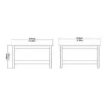 Barcelona Coffee Table in Matt Black