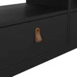 Barcelona TV Unit 3 Drawers in Matt Black