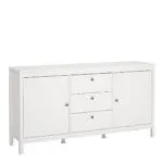 Barcelona Sideboard 2 Doors 3 Drawers in White