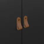 Barcelona Wardrobe with 2 Doors in Matt Black