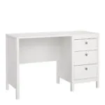 Barcelona Desk 3 Drawers in White