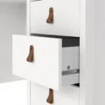 Barcelona Desk 3 Drawers in White
