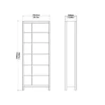 Barcelona Bookcase in White