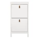 Barcelona Shoe Cabinet 2 Flip Down Doors in White