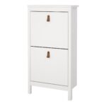 Barcelona Shoe Cabinet 2 Flip Down Doors in White