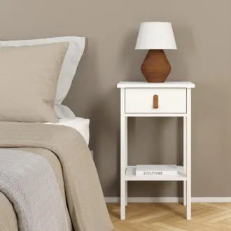 Barcelona Bedside Table with 1 Drawer in W
