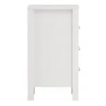 Barcelona Bedside Table 3 Drawers in White