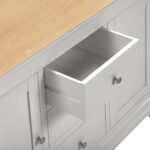 BORDEAUX 2 DOOR 3 DRAWER SIDEBOARD - PEBBLE GREY OAK 400-405-052 06