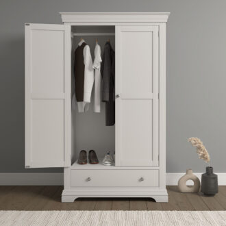 BORDEAUX 2 DOOR WARDROBE - IVORY 100-101-233 PR