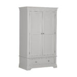 BORDEAUX 2 DOOR WARDROBE - PEBBLE GREY 100-101-232