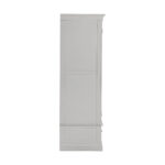 BORDEAUX 2 DOOR WARDROBE - PEBBLE GREY 100-101-232