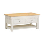 BORDEAUX 2 DRAWER COFFEE TABLE - IVORY OAK 300-301-092