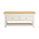 BORDEAUX 2 DRAWER COFFEE TABLE - IVORY OAK 300-301-092
