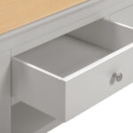 BORDEAUX 2 DRAWER COFFEE TABLE - PEBBLE GREY OAK 300-301-091 07