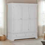 BORDEAUX 3 DOOR WARDROBE - PEBBLE GREY 100-101-234 PR