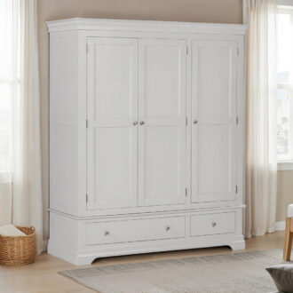BORDEAUX 3 DOOR WARDROBE - PEBBLE GREY 100-101-234 PR