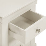 BORDEAUX 3 DRAWER BEDSIDE - IVORY 100-103-120